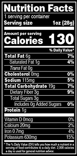 Terra Vegetable Chips, Blues Chips with Sea Salt, 1 Oz (Pack of 24)