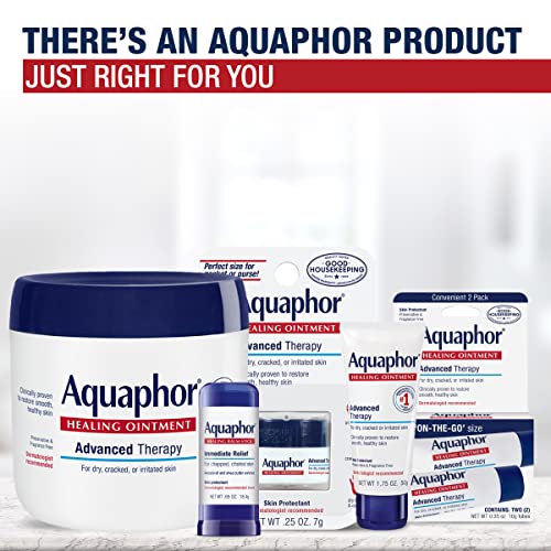 Aquaphor Healing Balm Stick, Skin Protectant with Avocado Oil and Shea Butter, 0.65 Oz Stick