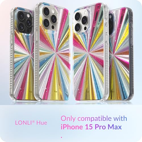 LONLI Hue - for iPhone 15Pro Max Case - Cosmic Porta [10FT Drop Protection] - Shockproof Cover with Color Changing Effect | Cute and Unique for Women, Girls and Men (2023)