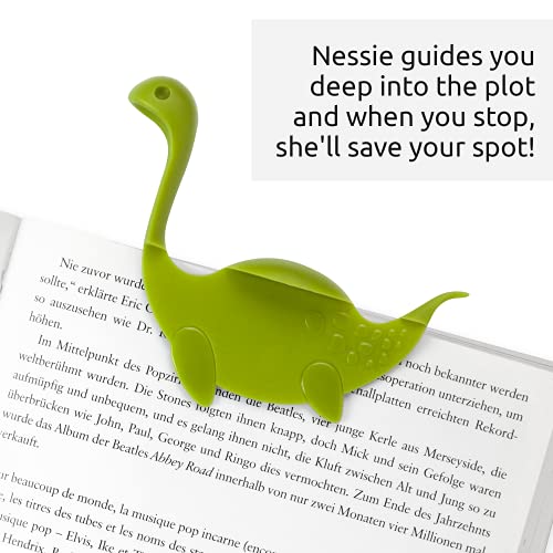 OTOTO Nessie Tale Book Mark - Green Pagekeeper Bookmark - Unique Gifts for Readers, Women & Men, Book Markers - Pretty Bookmarks Lightweight Plastic Manga Bookmark for Girls, Boys, Kids