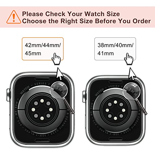 Marge Plus Compatible with Apple Watch Band Series 9, Ultra 2, SE, Ultra 8 7 6 5 4 3 2 1 38mm 40mm 41mm 42mm 44mm 45mm 49mm Women and Men, Stainless Steel Mesh Loop Magnetic Clasp Replacement for
