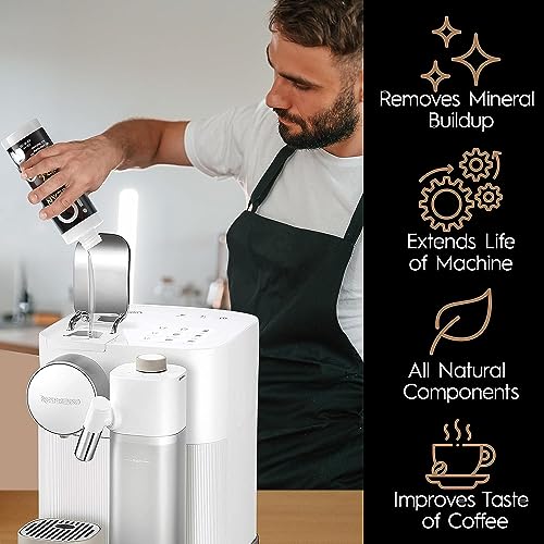 iO CLEAN Descaling Solution for All Coffee Machines – 16oz - 4 Uses – Cleaner & Descaler for Keurig, DeLonghi, Nespresso, Breville, Gaggia, Philips Saeco and Other Makers – Remove Buildup of Minerals