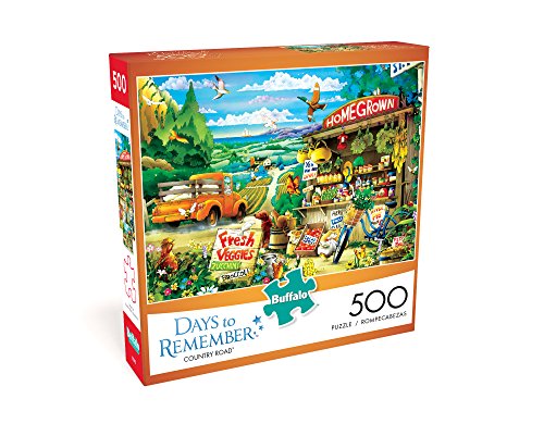 Buffalo Games - Days to Remember - Country Road - 500 Piece Jigsaw Puzzle Multicolor, 21.25"L X 15"W