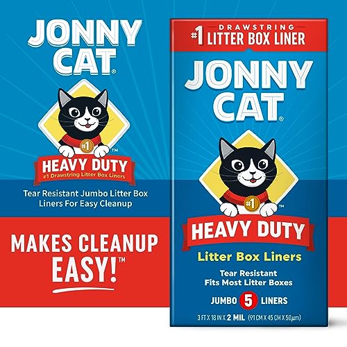 Jonny Cat Heavy Duty Litter Box Liners, Jumbo, 5ct