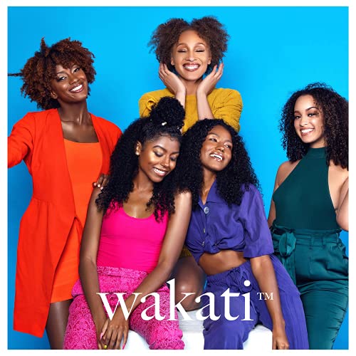 Wakati Water-Activated Detangling Conditioner, Natural Hair Moisturizer, Long Lasting Frizz Control, Experience Finger-Comb Detangle, Sulfate Free, Paraben Free, 8 Oz