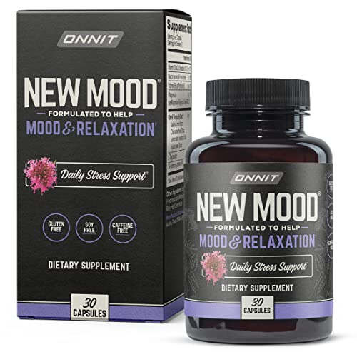 ONNIT New Mood - Occasional Stress Relief, Sleep and Mood Support Supplement, (30 Count)