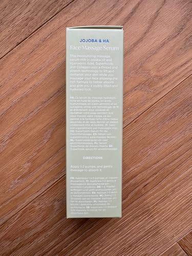 PLANTIFIQUE Korean Jojoba Oil & Hyaluronic Acid Face Massage Serum - Perfect for Gua Sha Facial Tools - Collagen & Niacinamide for Ultimate Hydration and Anti-Aging Glow - for Men & Women