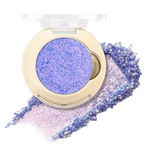 FOCALLURE Eyes On Me Pressed Powder Eyeshadow, Glitter Eye Makeup & Highlight, Long-Lasting, High Pigmented Single Shade Eye Color, Shimmery Finish, Hypoallergenic, PK03 Love Language