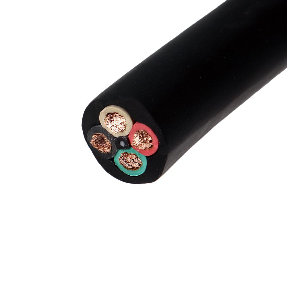 Carol 50' 8/4 SOOW Wire Cord Cable - Portable Power 8 Gauge 4 Conductor, 600V, Flexible Copper W/ EPDM Insulation, Durable CPE Jacket for Harsh Environments - UL62 Compliant, Oil & Abrasion Resistant