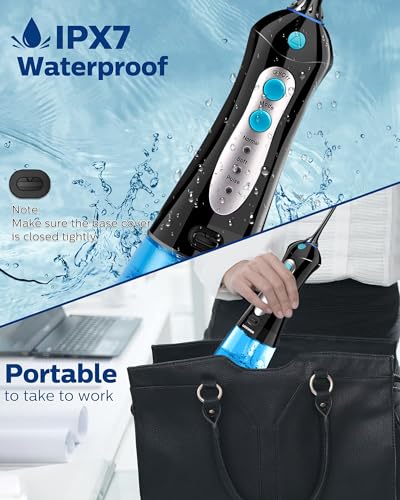 Travel Water Flosser Cordless for Teeth: Adults Dental Oral Irrigator for Braces Portable Flossers Cleaning Picks