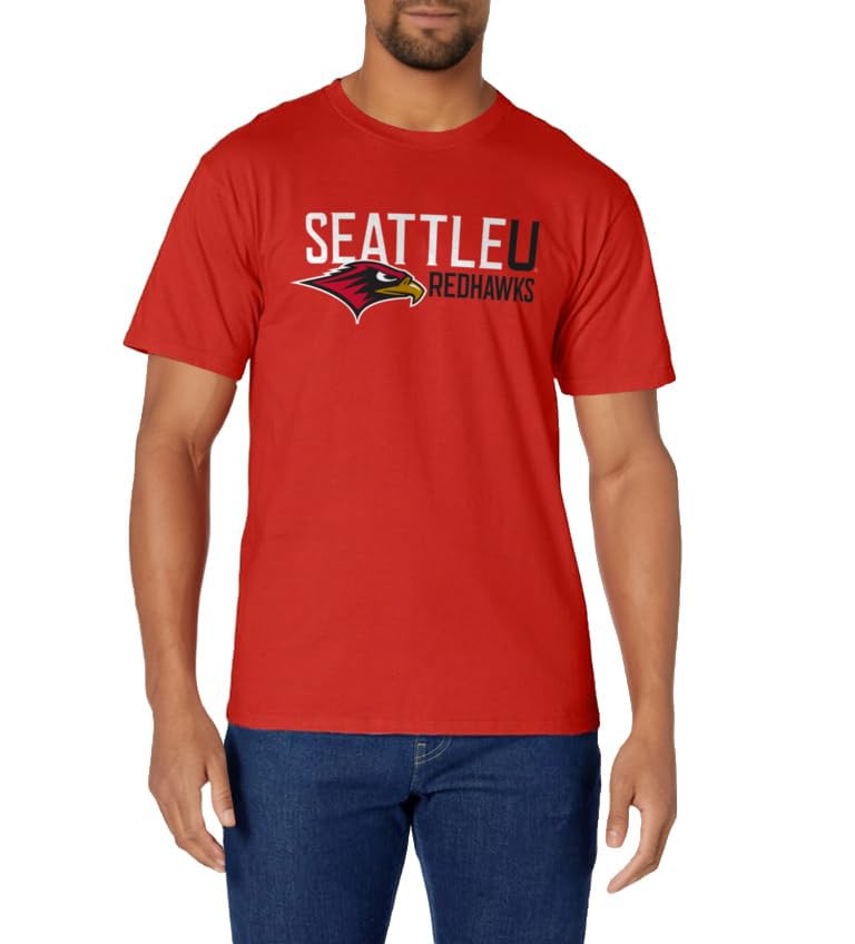 Seattle Redhawks Icon Red Officially Licensed T-Shirt