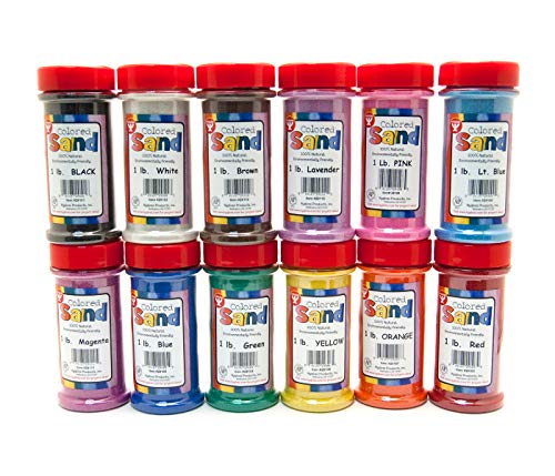 Hygloss Products Colored Play Sand - Assorted Colorful Craft Art Bucket O' Sand, Magenta, 1 lb