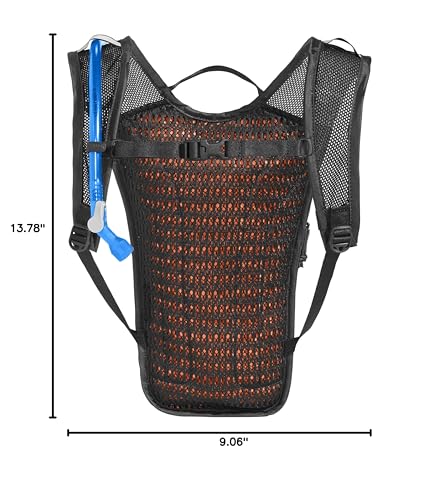CamelBak Hydrobak Light Bike Hydration Backpack 50oz, Black/Silver