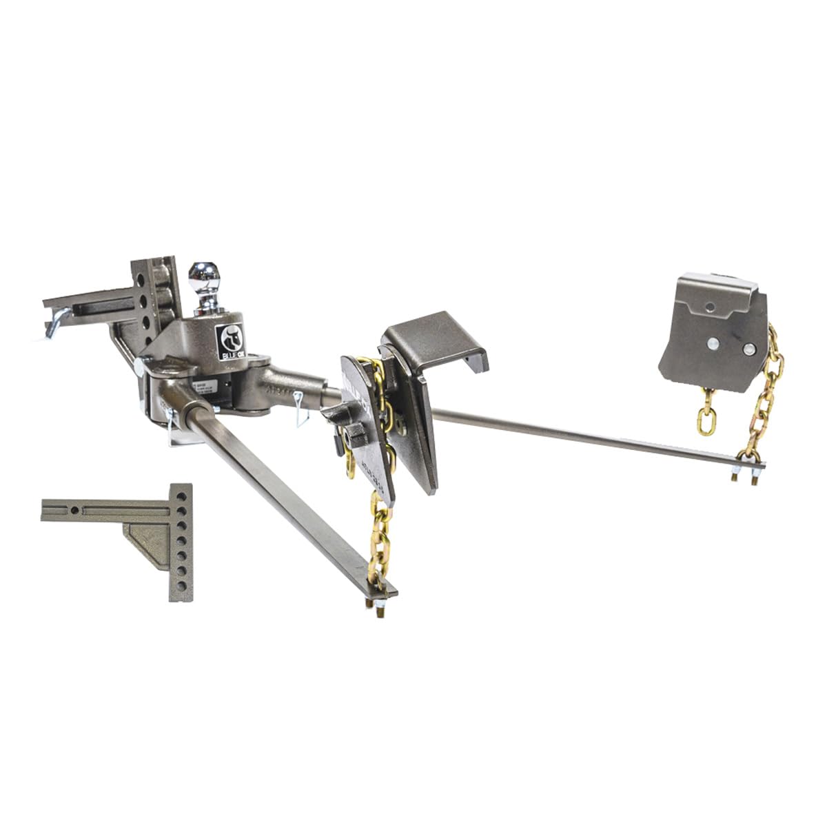 Blue Ox BXW1000 SwayPro Weight Distribution Hitch - 1000lb Tounge Weight, 7 Hole Shank for 2" Recievers, 2-5/16 - Inch Ball, Textured Bronze