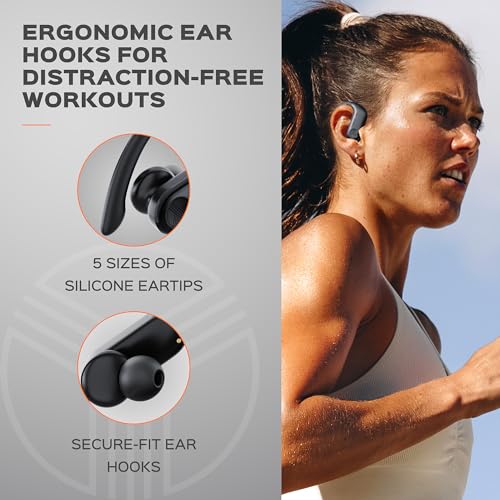 TREBLAB X3 Pro True Wireless Earbuds - Wireless Bluetooth 5.3 145H Playtime Sports Earbuds with Earhook, Earphones for Phone