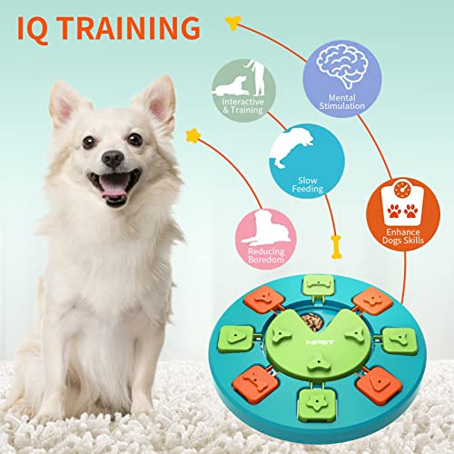 NPET Dog Puzzle Toy, Interactive Dog Toys Dog Enrichment Toys, IQ Training & Mental Enrichment Pet Toys for Small & Medium Dogs (Green, Level 2)