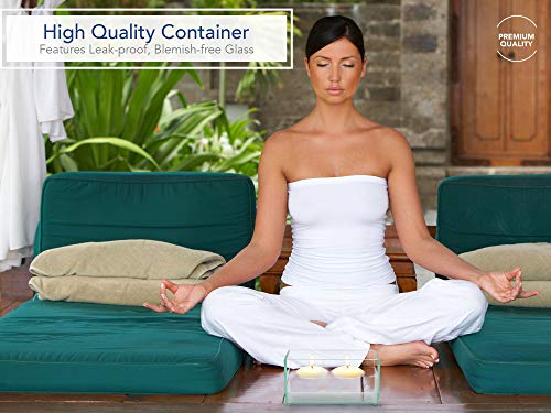 Royal Imports Flower Glass Vase Decorative Centerpiece for Home or Wedding Oblong Rectangle Shape (8", Clear)