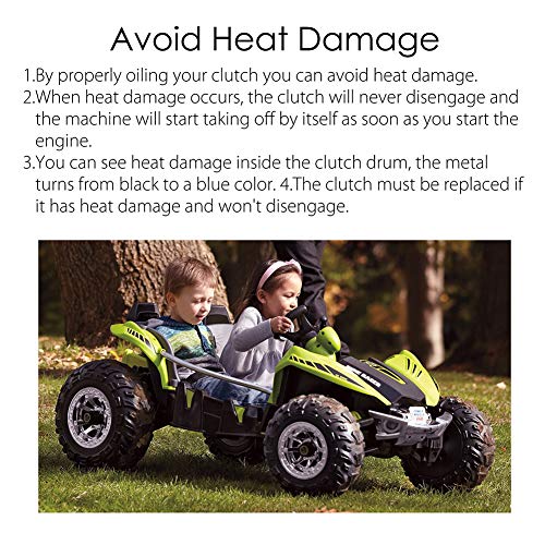 LotFancy Go Kart Clutch 3/4 Bore 10T for #40 41 420 Chain, Predator 212 Centrifugal Clutch, Up to 6.5 HP, Fit for Go Kart Minibike Baja Mini Bike MB165 MB200