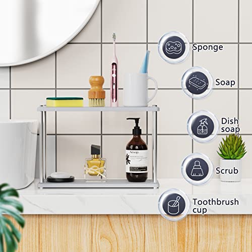 Zrfmib Instant Dry Bathroom Kitchen Sink Organizer, Diatomite Stone Drying Tray for Soap Dispenser, Sponge Brush and Toothbrush Cup, Countertop Fast Drying Rack (Dark Grey-Curved,1Pc)