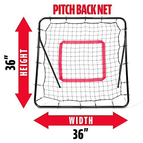 MLB Teeball Starter Set - Youth Baseball and Tball Tee, Baseball and Bases with Rebounder Net - Full Beginner