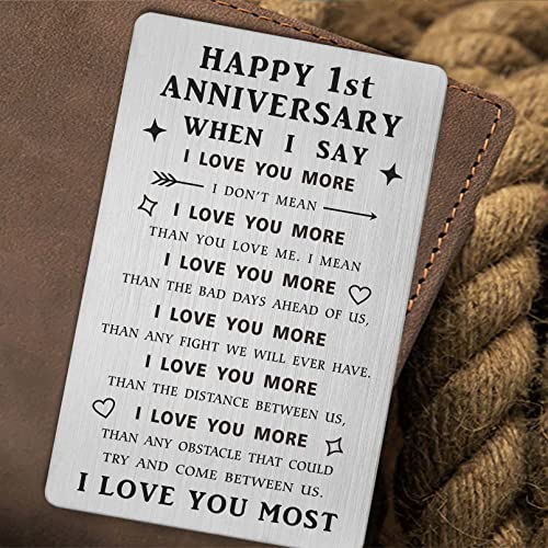 SOUSYOKYO 38th Anniversary Card Gifts for Him, Men Anniversary Steel Card for Husband 38 years, Happy 38 Yr Wedding Anniversary Present, 38 th Anniversary Wallet Card for Women Her Wife Man