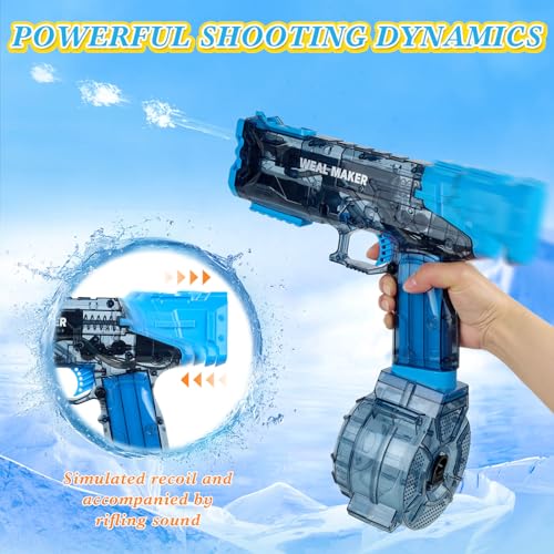 Water Guns for Adults, Strongest Shooter Water Pistol Automatic Electric Water Gun High Pressure Powerful Water Squirt Gun, 26-32 FT Long Range Water Gun Pistol Watergun Toy for Summer