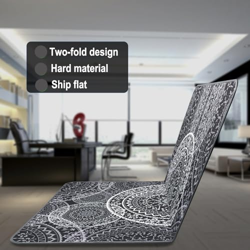 AiBOB Chair Mat for Carpeted Floors, Premium Quality Hard Material, Office Floor Mats for Computer Desk on Carpet, Easy Gride for Chairs, 36x48 Grey