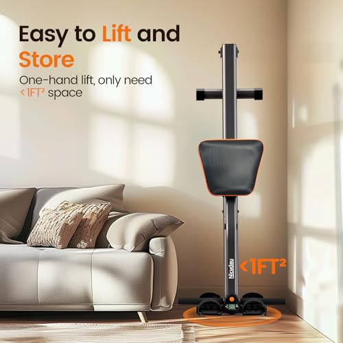 Niceday Rowing Machine, Hydraulic Rowing Machine for Home Use, Rower Machine Foldable with 16 Resistance, LCD Monitor & 300 LBS Weight Capacity