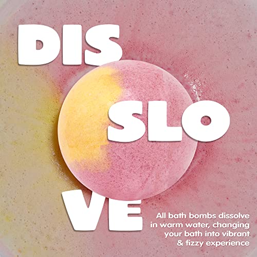 JOYIN 8 Pack Big Bath Bombs for Kids with Mochi Toy, Surprise Toy Inside, Natural Essential Oil SPA Bath Fizzies Set, Kids Safe Party Favors for Boys and Girls