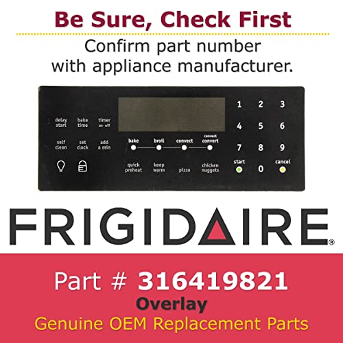 Frigidaire 316419821 Overlay