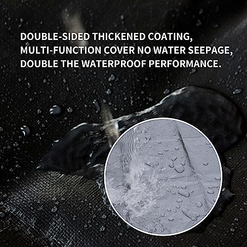 TARPAL 20x40 Tarps Silver 10.5Mil Multipurpose Protective Cover Heavy Duty Tarp Snow or UV Protection Waterproof,Lightweight, Durable Reinforced Edges