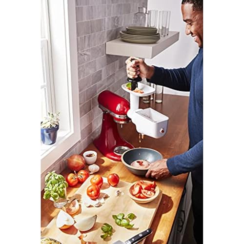 KitchenAid KSMFVSP Fruit and Vegetable Attachment Strainer, Plastic, White