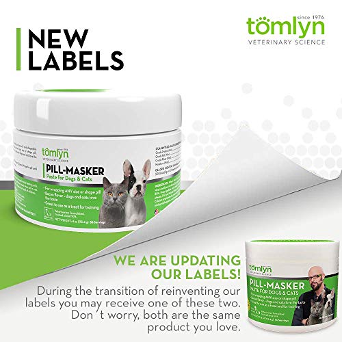 TOMLYN Pill-Masker Original Bacon-Flavored Paste for Dogs & Cats, 4oz