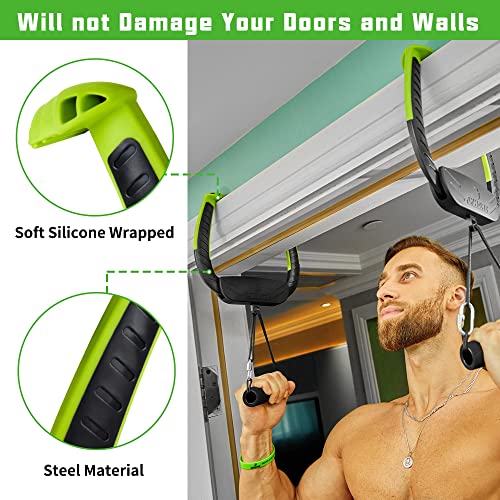 Portable Pull Up Bar,2-generation upgraded version with bearings,doorway pull-up bar installed in just 8 seconds, suitable for home and travel workouts.