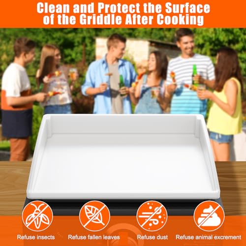 Silicone Griddle Mat Cover for Blackstone - 17 Inch True All-Encompassing Coverage Heavy Duty Food Grade Grill Buddy Mat, All Season Cooking Surface Protective Cover