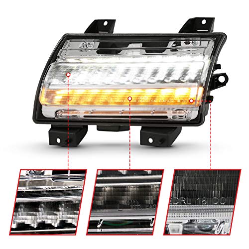 Anzo USA 511083 Jeep Wrangler 18 LED Side Marker Light Chrome Clear (w/Sequential)