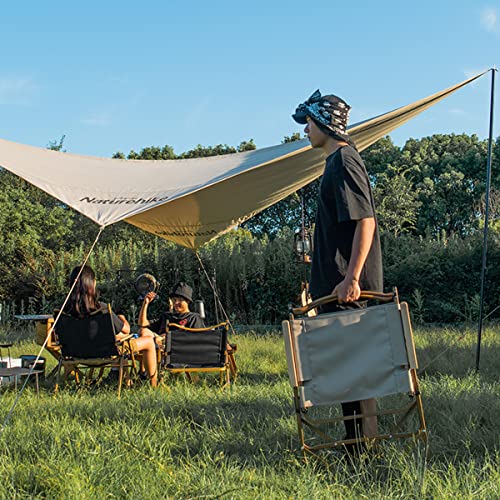 Naturehike MW02 Foldable Chair - Outdoor Furniture Kermit Aluminum Portable Folding Chair Great for Camping Picnic Park (Black, Regular)
