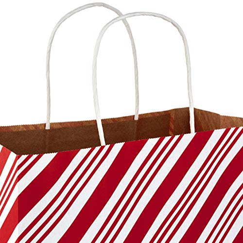 Hallmark 13" Large Christmas Gift Bag Assortment, Holiday Icons (12 Paper Gift Bags in Assorted Designs for Hanukkah or Christmas Gifts | Stripes, Polka Dots, Snowflakes, Christmas Trees)