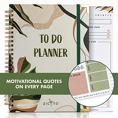 Simplified To Do List Notebook - Aesthetic Daily Planner to Easily Organize Your Tasks And Boost Productivity - Stylish Undated Planner And School or Office Supplies For Women