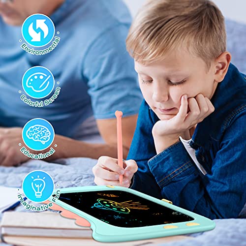 TEKFUN Kids Toys LCD Writing Tablet - 8.5inch Drawing Board, Dinosaur Toys for Kids 3 5 7 2 4 Year Old Boys Girls, Christmas Gifts for Kids Toddler Toys, Dinosaur Games Boy Girl Birthday Gifts (Blue)