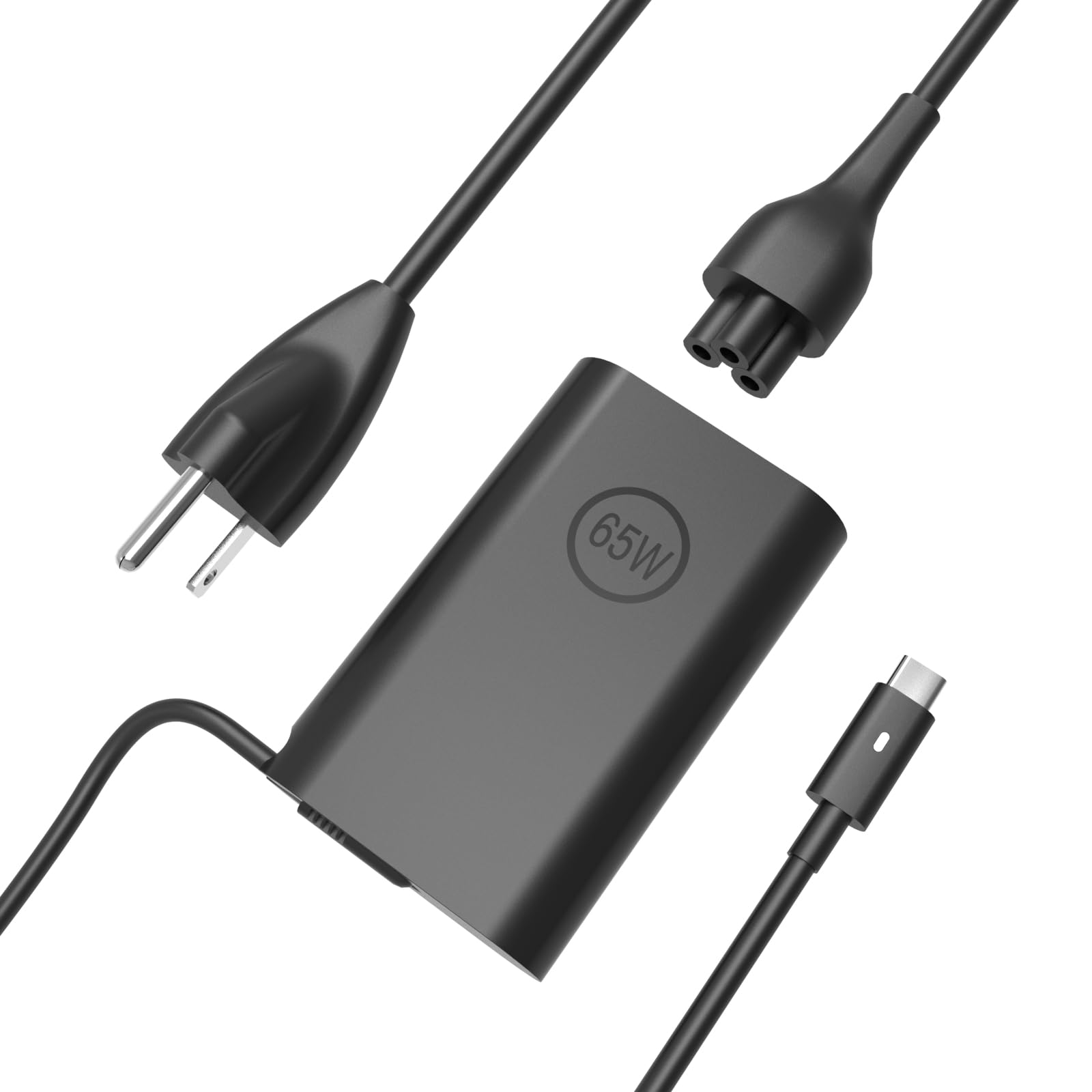 Max 65W 60W USB-C Charger for Dell Laptop: Dell Latitude 5540 5530 5430 7430 7440 5440 5420 3540 5520 7420, for Dell Inspiron 14 7420 7425 16 7620 2-in-1 XPS 13 Chromebook 3110 Type C AC Power Cord