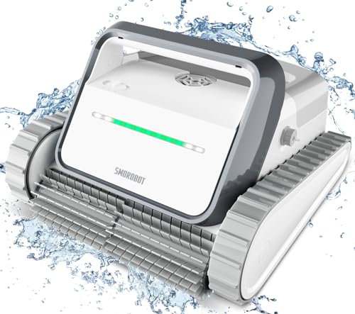 2024 Upgrade SMOROBOT Pool Cleaning Robot, Cordless Robotic Pool Cleaner for Inground Pools, 150 Mins Runtime, Advanced Brushes, XL Debris Capacity, Pool Robot Vacuum for Gravel, Sand, Leaves