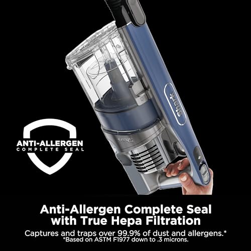 Shark Anti-Allergen Cordless Lightweight Stick Vacuum, 40 min runtime, Blue