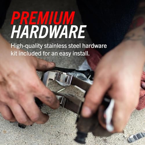 Power Stop Front Brake Kit For 2020-2021 Ford Expedition, 2010-2020 F-150, 2010-2021 Lincoln Navigator - Drilled Slotted Brake Rotors and Carbon Fiber Ceramic Pads Replacement, K3167-36