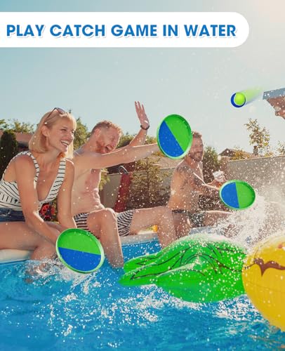 Aywewii Ball Catch Paddle Set Games Beach Toys Pool Back Yard Outdoor Games Backyard Throw Toss Age 3 4 5 6 7 8 9 10 11 Years Old Boys Girls Kids Adults Family Outside Toys