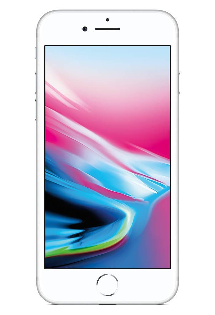 Apple iPhone 8 (256GB, Silver) [Locked] + Carrier Subscription
