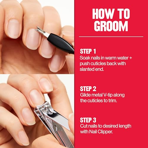 Revlon Nail Clipper With File, Manicure Care Tool With a Curved Blade for an Accurate Trimming and Grooming, Easy to Use (Pack of 1)