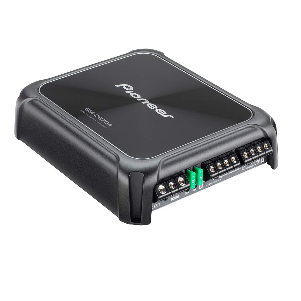 Pioneer 4CH AMP/150WX4/BASSBOOST REM, Black (GM-D8704)
