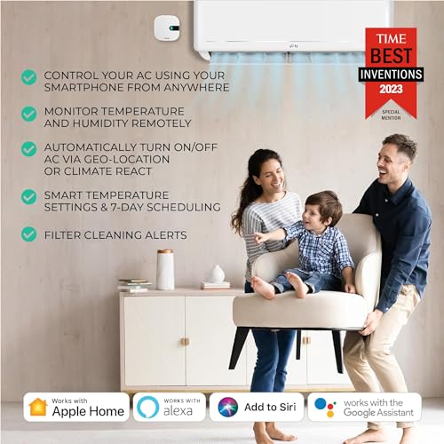 Sensibo Air 3 Pack - Smart Air Conditioner Controllers. Apple HomeKit Certified. 60-Seconds Installation. Maintains Comfort and Energy Saving Features. Compatible with Google, Alexa, Apple HomeKit