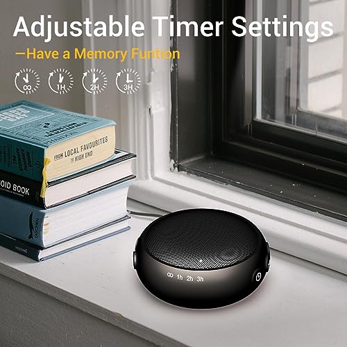 SoundMe Sound Machine for Sleeping with 30 Soothing Natural Sounds 36 Volume Control Portable Travel White Noise Brown Noise Machine for Baby Kids Adults Noise Canceling Machine for Office Privacy